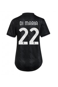 Juventus Angel Di Maria #22 Fotballdrakt Borte Klær Dame 2022-23 Korte ermer